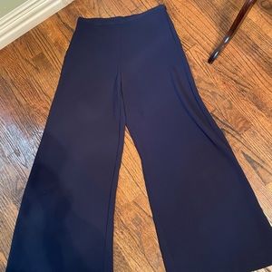 Wide leg navy Trina Turk pants